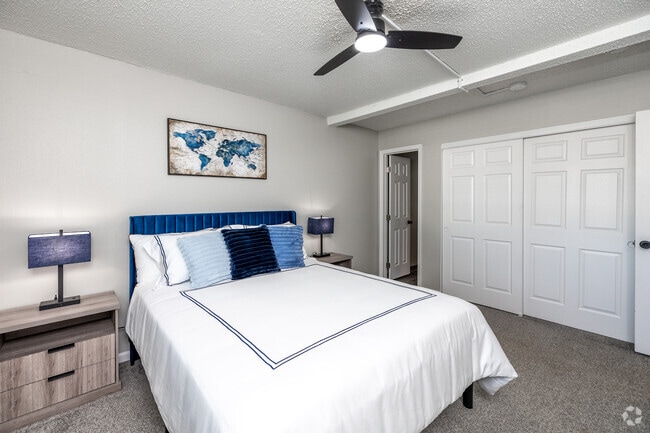 2BR, 1.5BA - 1,012SF - Primary Bedroom - Weston Park Apartments