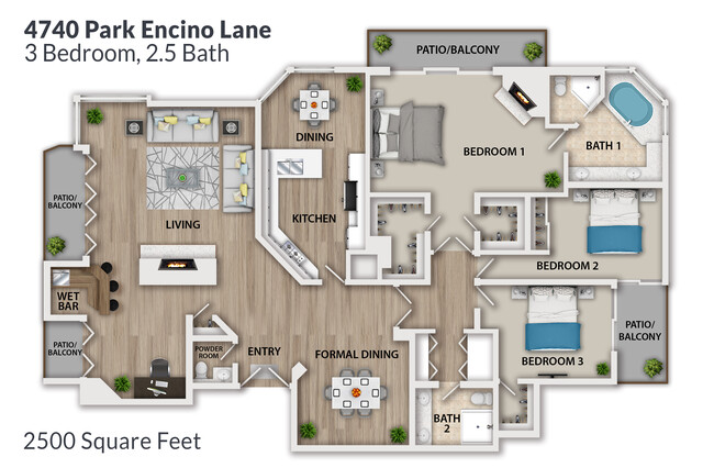 Floor Plan - 4760 Park Encino Ln