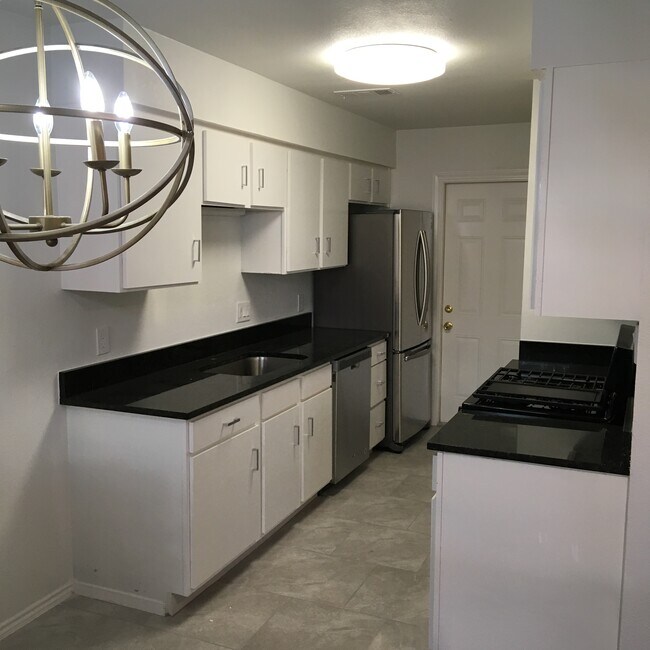 Large kitchen with walk-in pantry. All new appliances, new granite counters, new disposal, new sink. - 8604 Willowick Drive
