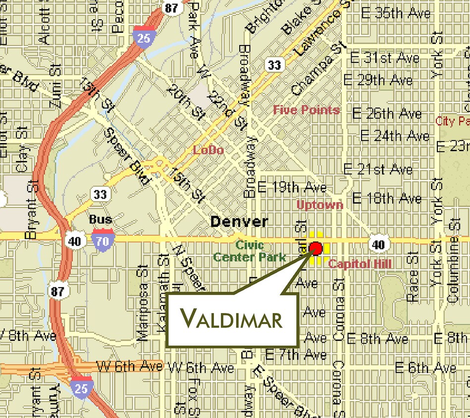 Mapa del View - Valdimar