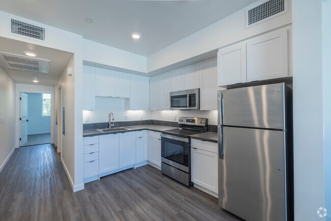 1BR, 1BA - 516 SF - Kitchen - Caritas Village