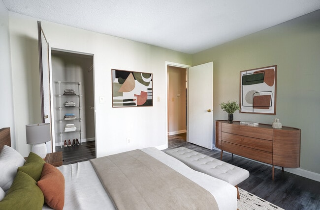 Bedroom with Walk-in Closet - Brookside Apartments