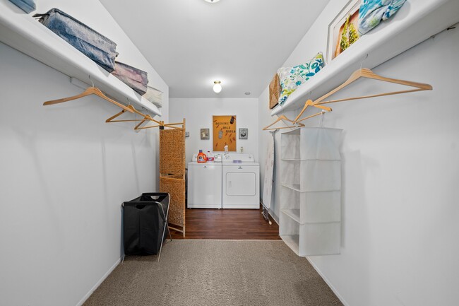 Ample storage space with in-unit washer/dryer at Woodland Villa Apartments in Westland, MI. - Woodland Villa Apartments