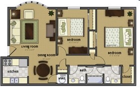2 HAB/2 BA - Blossoms by Broadmoor