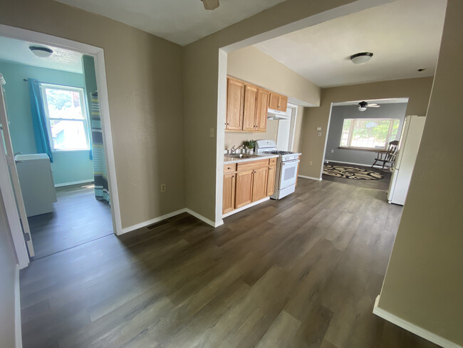 Bathroom, Kitchen with Bonus Space, Living Room (bedroom behind the closed door off of kitchen) - 132 Clara St