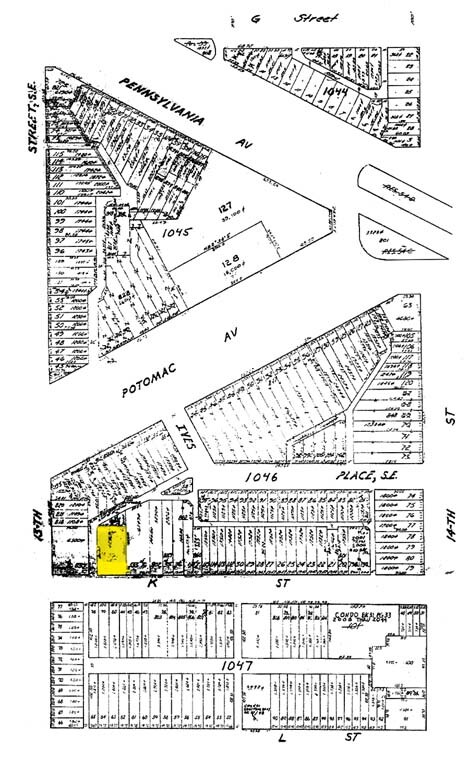Mapa de la parcela - 1310 K St SE
