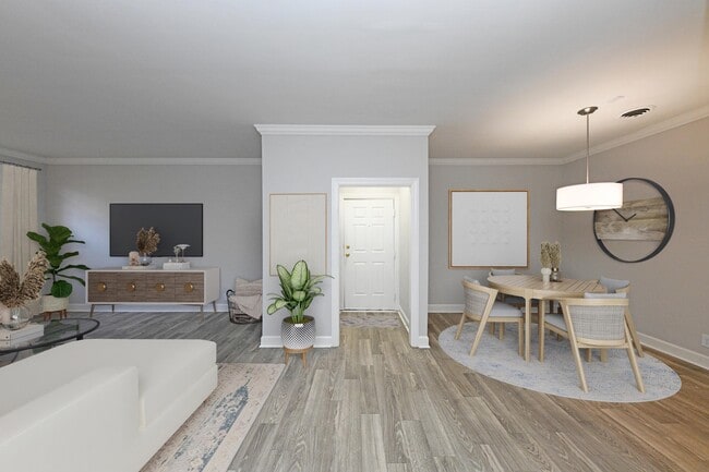 Living Room + Dining Room - Chowning Square Apartments