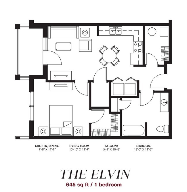 Plano de planta - Washington Apartments
