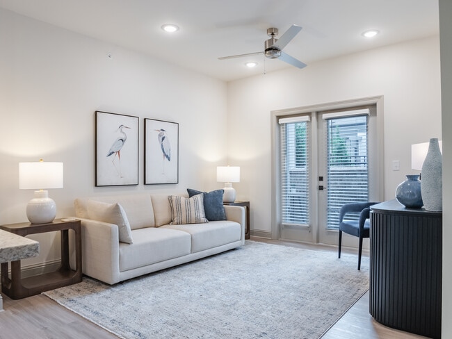 The Monet: 1BR, 1BA- Living Room - The Heights at Picardy