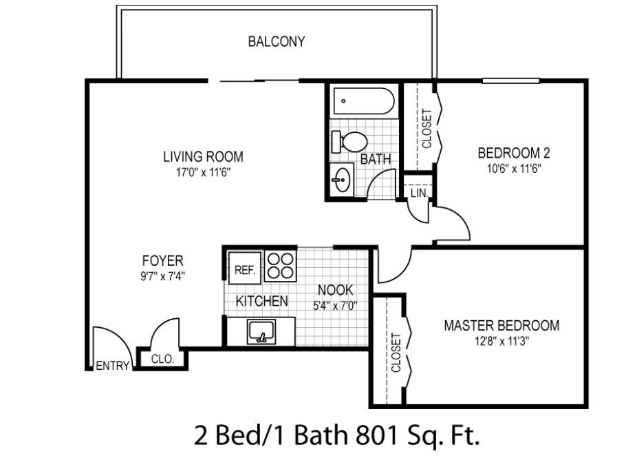 Lakeland Commons – B1 2BR 1BA