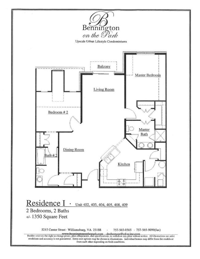 Foto del edificio - 2 bedroom/2 bathroom- Bennington on the Park