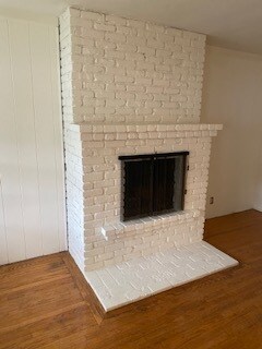 Charming brick fireplace. - 1859 1/2 Pandora Ave