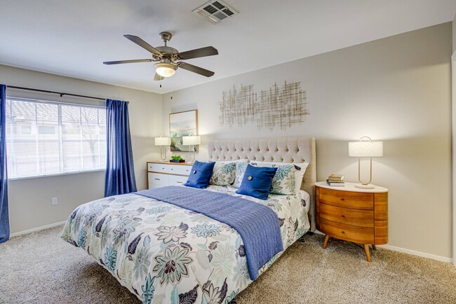 Elegant Model Bedroom - Destinations Alexander 55+ Active Adult Ap...