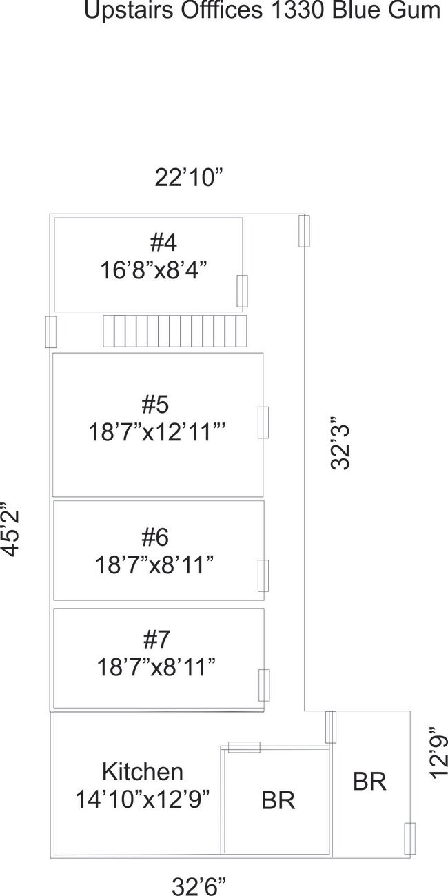 Plano de planta - 1330 N Blue Gum St
