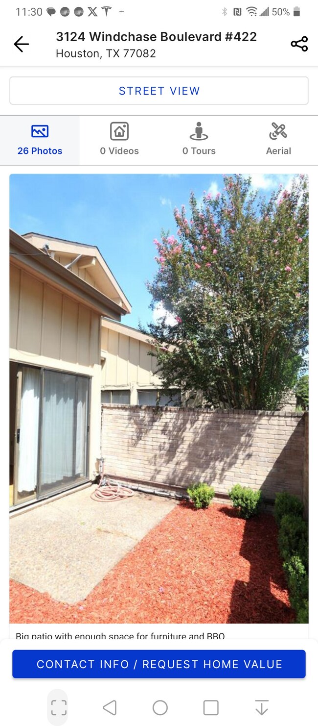 Beautiful little patio for lawn furniture. - 3124 Windchase Blvd
