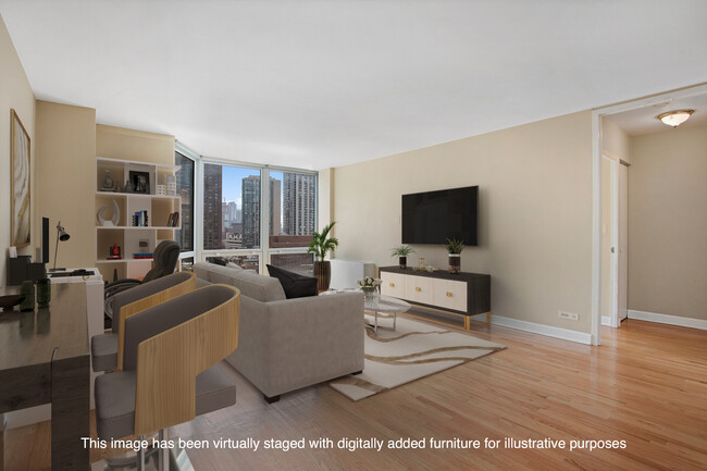 Living Room--Virtually Staged - 21 W Goethe St