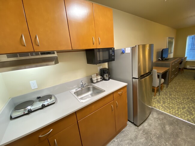 Kitchenette del estudio - Pacific Inn Apartments