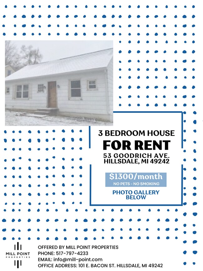 Apartments For Rent in Pittsford MI with Hardwood Floors 1 Rentals