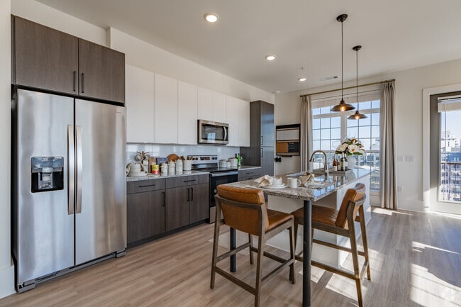 2BR, 2BA - 1218SF - Kitchen - The Oliver Luxury Apartments