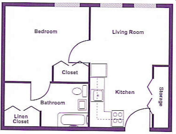 1BR/1BA - Christian Manor I