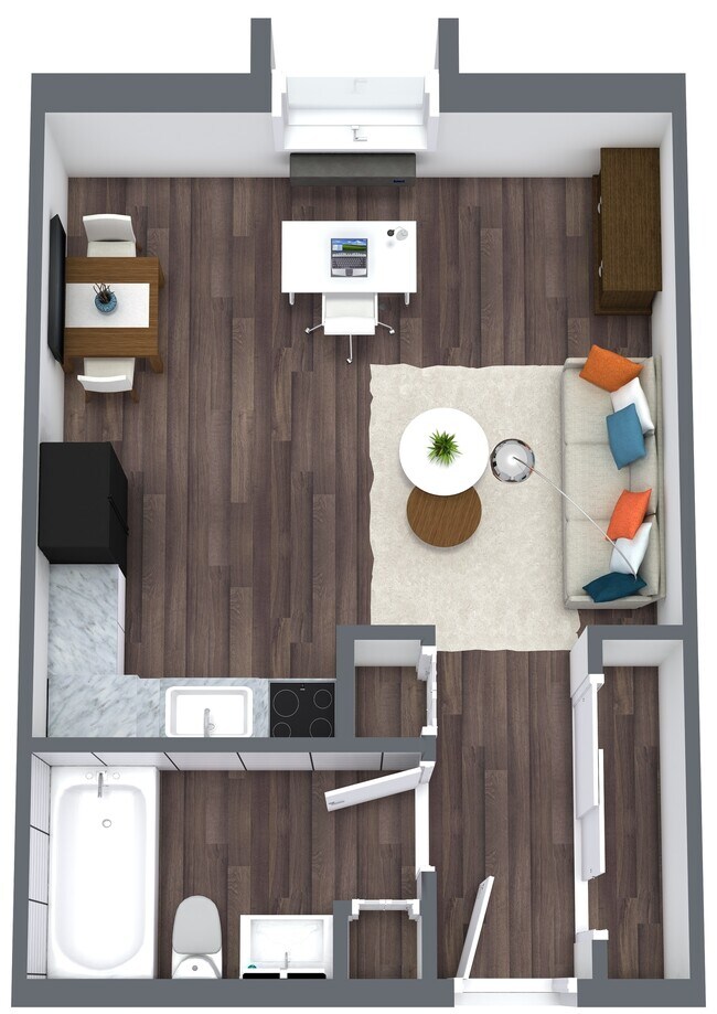 Plano de la planta de rosas - Harter House