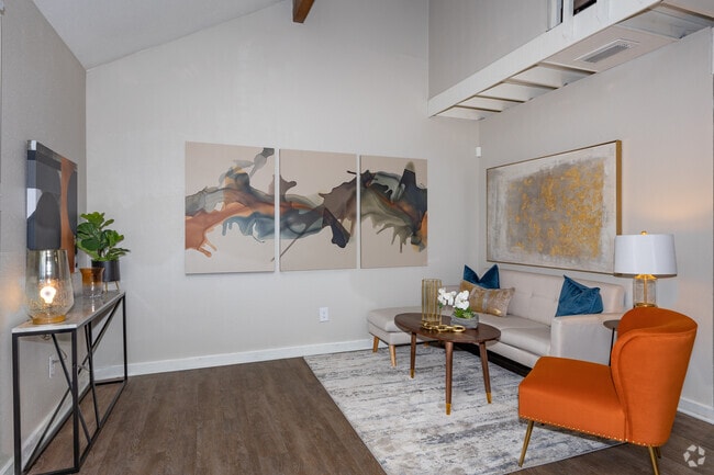 Living room - Upgraded Unit - 51 Ten Townhomes
