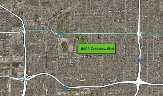 Aerial Photo - 8808 S Crenshaw Blvd