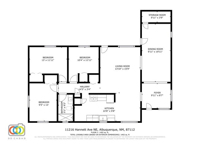 Building Photo - NE 3 bedroom 1 bath 1348/sf