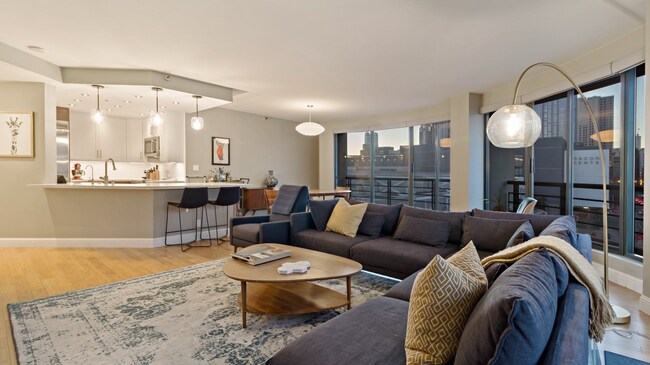 Living, dining and kitchen - 300 3rd St