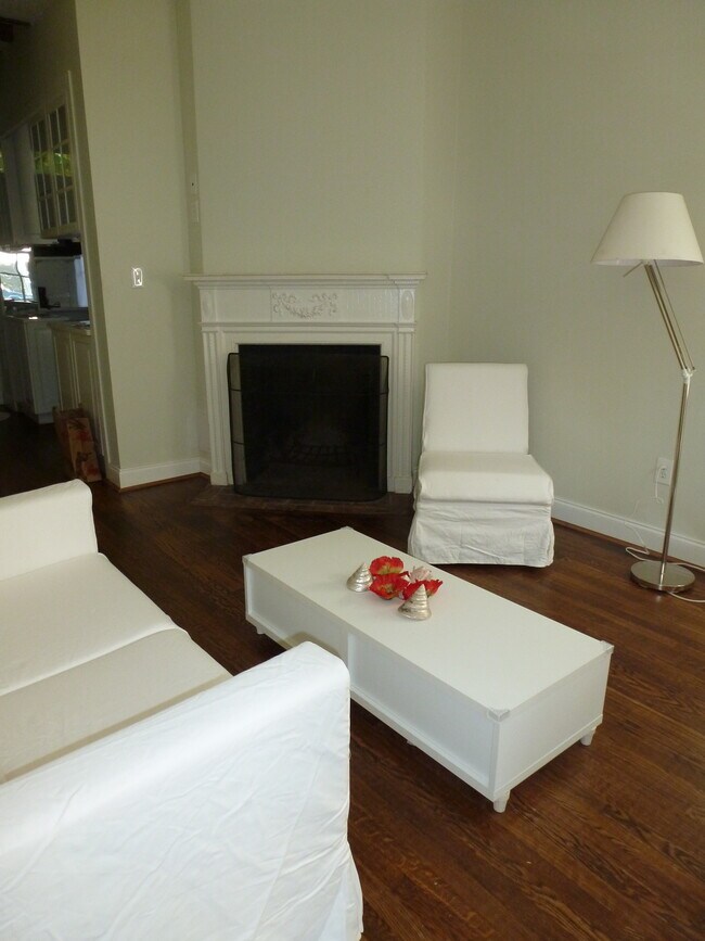 Cozy wood burning fireplace - 2704 N St NW