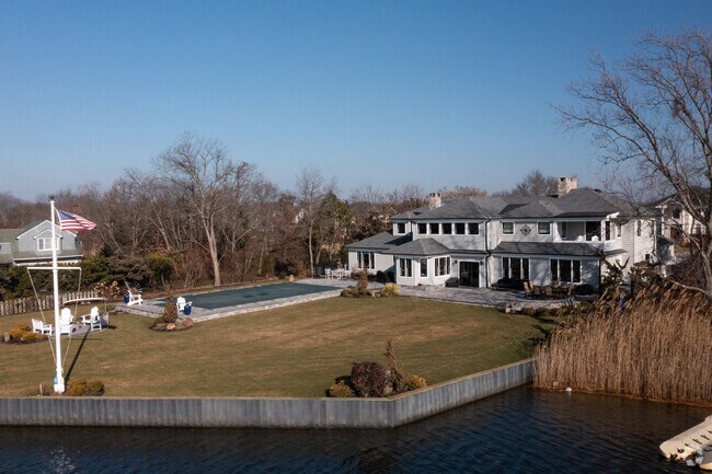 Waterfront homes surround Babylon, New York, creating a beautiful destination.
