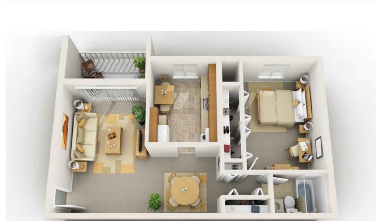 1 habitación, 1 baño completo - 6700 Colonial Dr