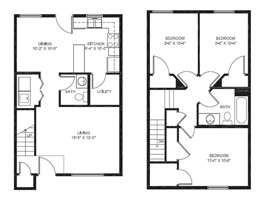 3HAB/2BA - North Ridge Apartments & Townhomes