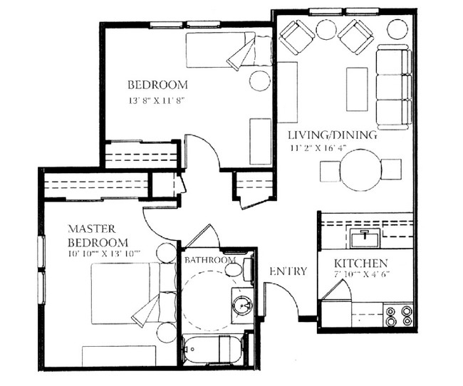 2BR/1BA - Quail Hollow