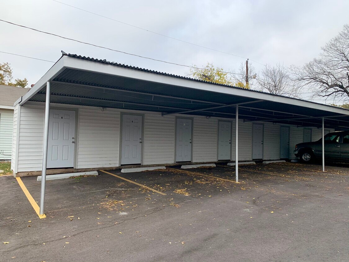 Covered Parking with Storage Units - 1611 Bell St