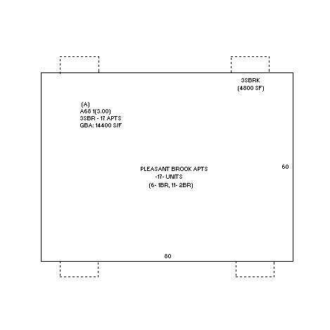 Plano de planta - Pleasant Brook Apartments