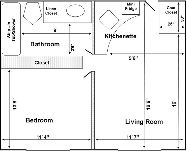 1BR/1BA - Bestland Independent Living