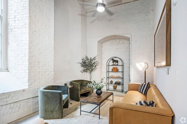 Sala de estar - The Lofts at King Mill