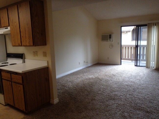 Liiving room with sliding door to balcony - 10226 Black Mountain Rd