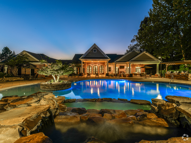 The Resort-Style Pool at Dusk - Walden at Providence