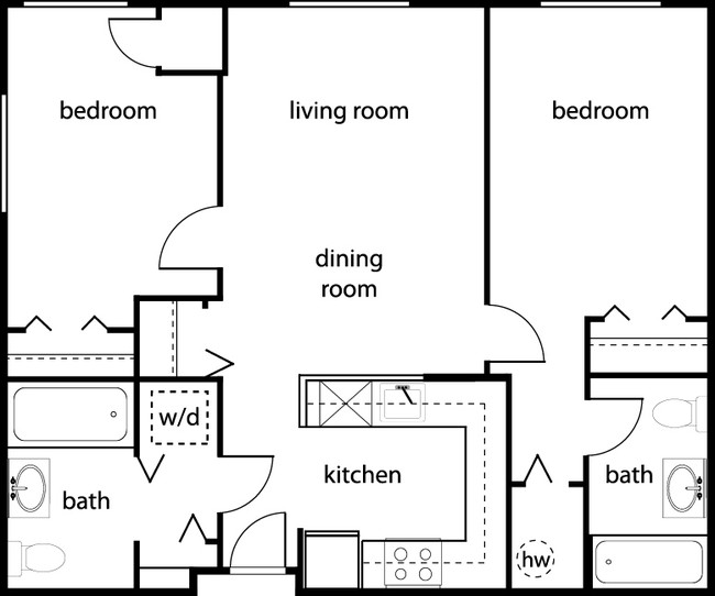 2BR/2BA - Ashland Commons