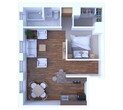 1 Bedroom Floor Plan A5