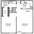 1 Bedroom / 1 Bathroom