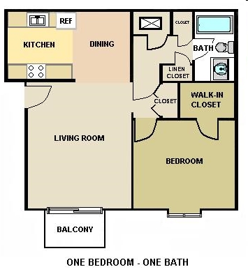 1BR/1BA - Vista Apartments