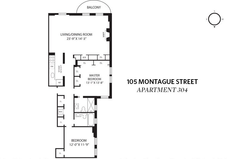 Plano de planta - 105 Montague Street