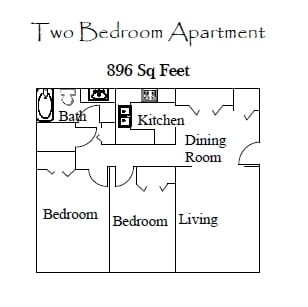 2BR/1BA - Southside I II & III