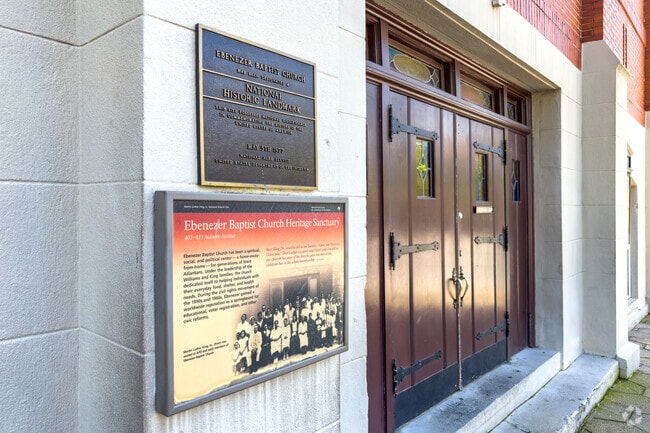 Ebenezer Baptist Church is a National Historic Landmark.