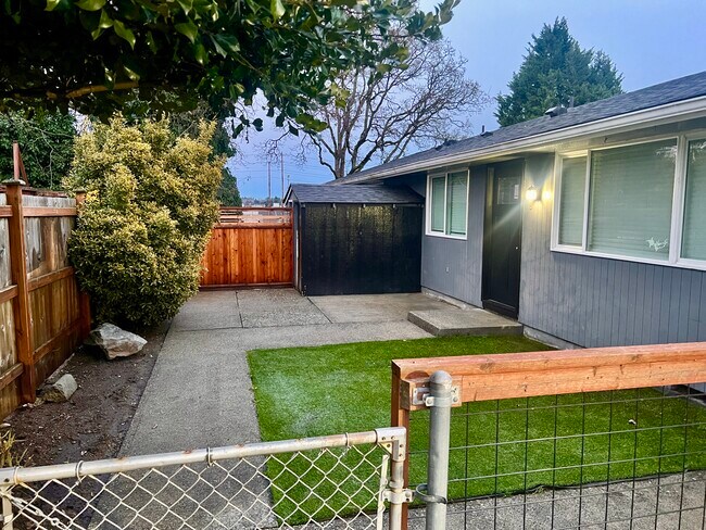 Front: turf, shed - 6722 S Monroe St