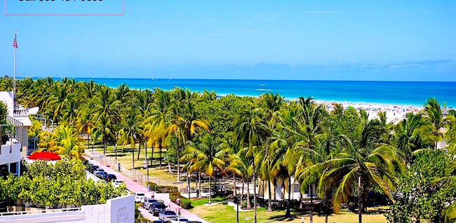 Balcony view to Lummus Park and Ocean - 448 Ocean Dr