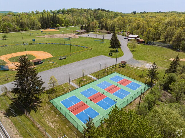 The Little League Field in Goshen gives residents many options to exercise and socialize.
